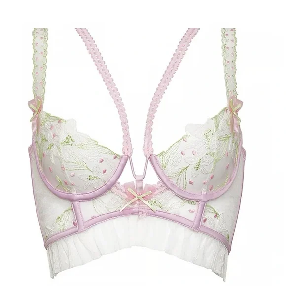 For Love and Lemons Waterlillies Bustier Top Size XS - Picture 2 of 8